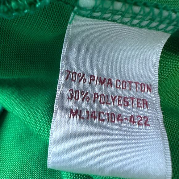 Magnolia Lane Collection Masters Polo Shirt Womens Large Green Cotton Blend Golf - Picture 6 of 9